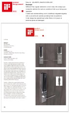 iF Product Design Award 2012 –JANUS DOORLOCK